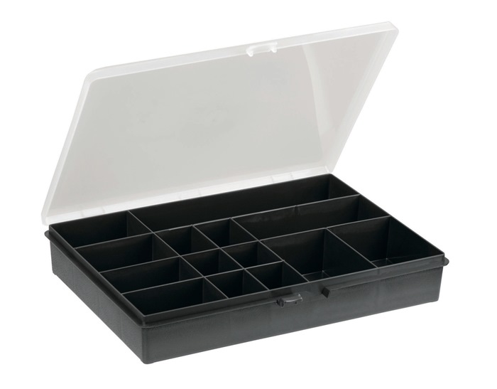 Sortierkasten B.332xT.254xH.55mm 14feste Fächer Box 14
