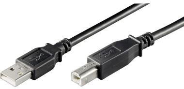 Goobay USB Kabel 68900 USB 2.0 1,8m A/B-Stecker schwarz