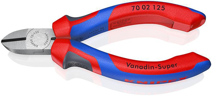 Seitenschneider L.125mm Kopf pol.Comfort-Griff max.1,5mm KNIPEX
