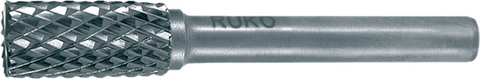 Frässtift ZYAS D.10mm Kopf-L.20mm Schaft-D.6mm HM Blank Verz.KVZ 4 m.Stirn RUKO