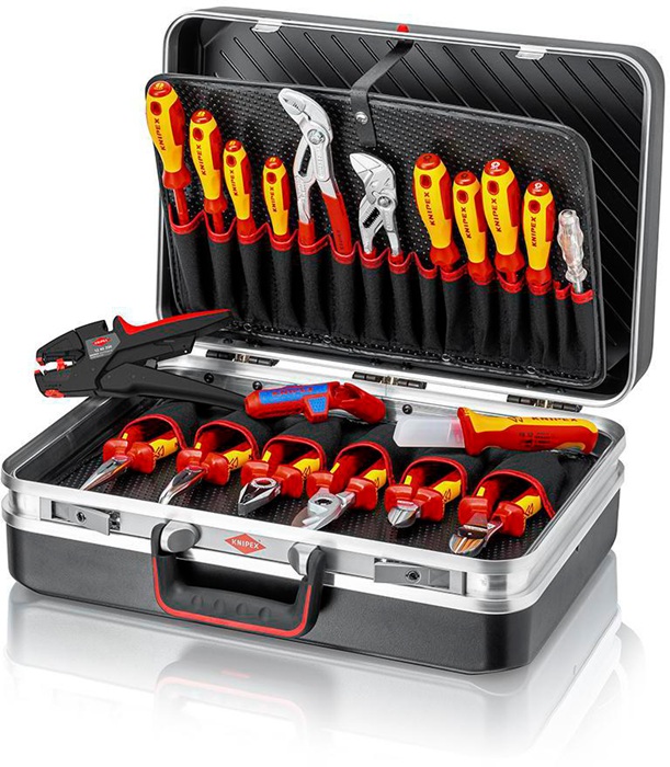 Werkzeugkoffer 20-tlg.Koffer a.ABS-Material Elektroinstallation KNIPEX