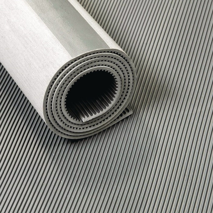 Gummiisoliermatte B.1,2m L.10m D.4,5mm grau EPDM o.Gewebeeinlage TECWERK