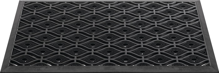 Fußmatte schwarz Gum.L450xB750xS15mm