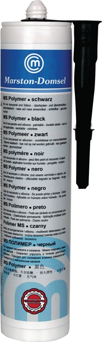 Kleb- u.Dichtstoff MD-MS Polymer schwarz 440g Kartusche MARSTON