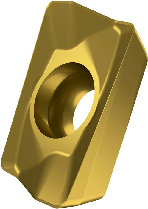 Fräswendeschneidplatte ISO ADMX 070204SR-M:M6330 D.2,2mm PVD beschichtet Gold