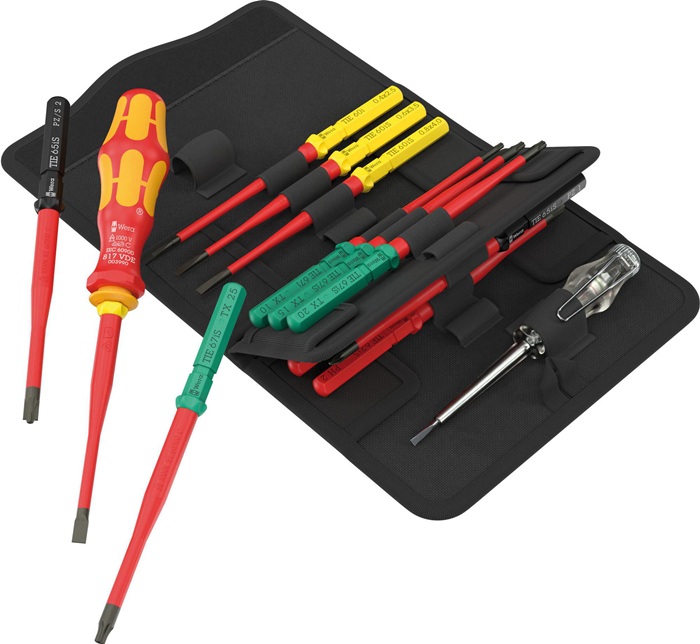 Schraubendrehersatz KK VDE 16 ext.slim 1 Tool Finder 16-tlg.m.Wechselkl.WERA