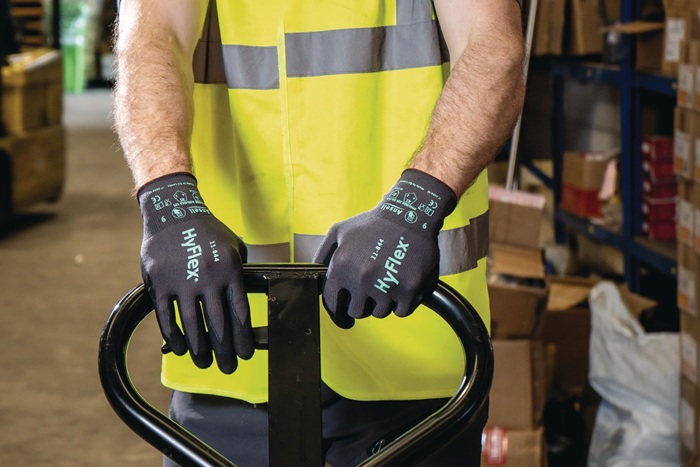 Handschuhe HyFlex 11-844 AeoroFiT Gr.10 schwarz Nylon,Spandex,Nitrilschaum