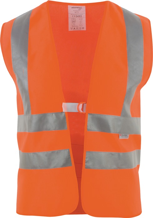 Warnweste Gr.univ.orange m.Schulterreflexstreifen EN 20471 Kl.2 ASATEX