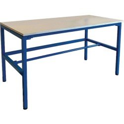 Packtisch B2000xT800xH850mm Melaminharz Arbeitsplatte GEWA