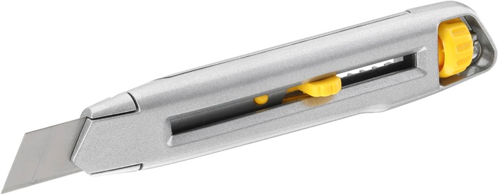Cuttermesser Interlock Klingen-B.18mm L.165mm Metall-Korpus SB STANLEY