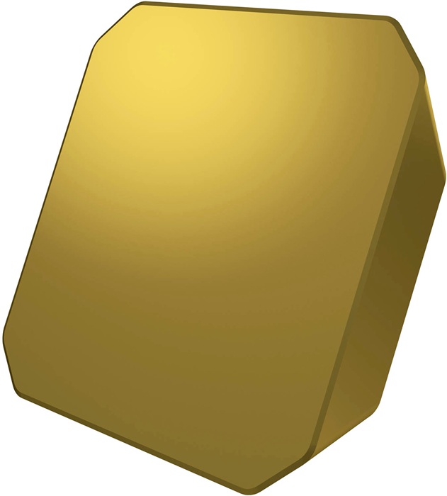 Fräswendeschneidplatte ISO SEEN 1504AFSN:M8330 Tiefe 9mm PVD beschichtet Gold
