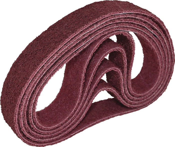 Schleifvliesband L.533mm B.30mm A-Medium 180 rot TECWERK