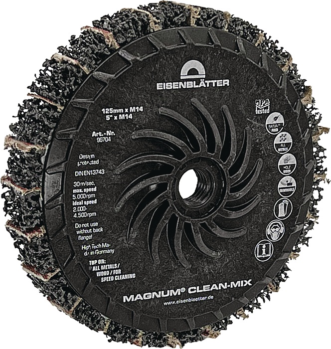 Grobreinigungsscheibe MAGNUM® CLEAN-MIX Ø125x128mm ext.coarse