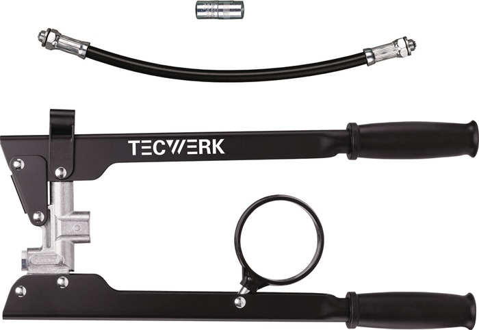 Zweihandfettpresse f.500g Schraubkartuschen Set TECWERK
