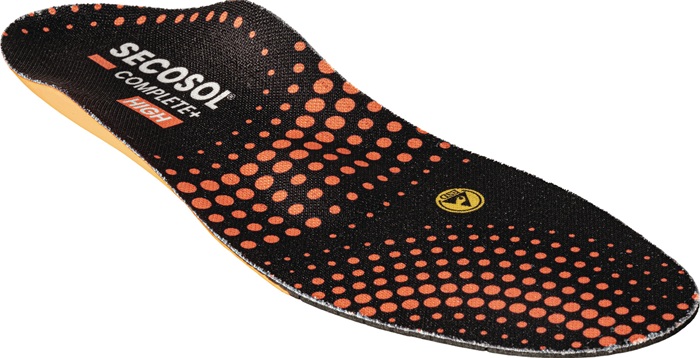 Einlegesohle SECOSOL® COMPLETE+ HIGH Gr.41 schwarz/rot