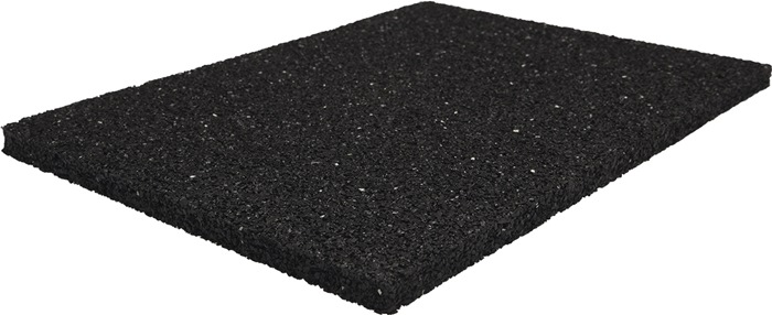Bautenschutzmatte B.1,25m L.10m D.8mm schwarz Granulatgummi