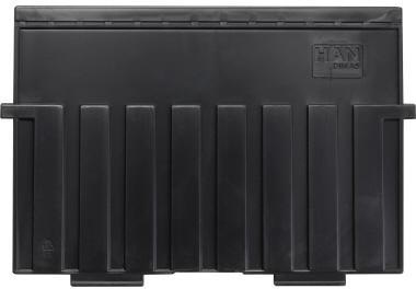 HAN Stützplatte 9025-13 DIN A5 quer Polystyrol schwarz