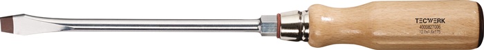 Schraubendreher Schneiden-B.10mm Klingen-L.175mm Holzgr.Rundkl.6KT.-Ans.TECWERK