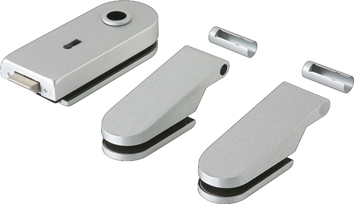 Glastürbeschlag STUDIO Rondo LM silber elox.BB DIN L/R DORMA-GLAS