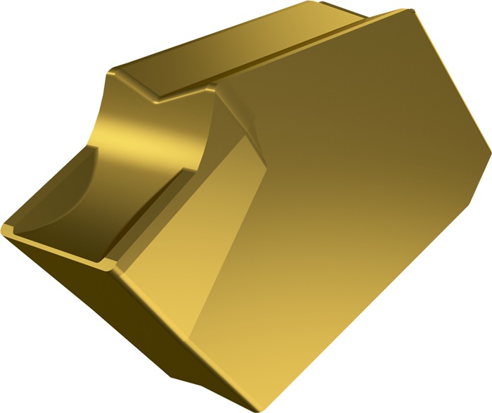 Drehwendeschneidplatte ISO LFUX 040802TN:T8330 Tiefe 4,9mm PVD beschichtet Gold