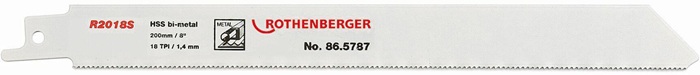 Säbelsägeblatt R2018S L.200mm B.20mm 1,4mm 5 St./Karte ROTHENBERGER