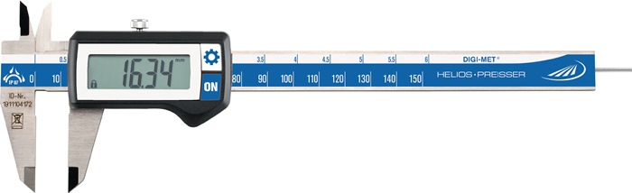 Messschieber DIN 862 DIGI-MET IP67 150mm dig.rd.(1,5 mm) H.PREISSER