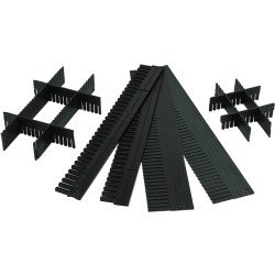 Unterteiler f.Transportstapelbehälter H.120mm PP anthrazit 10St./Karton LA-KA-PE