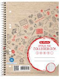 Landre Collegeblock 100050114 DIN A5 mit Rand 80Blatt kariert