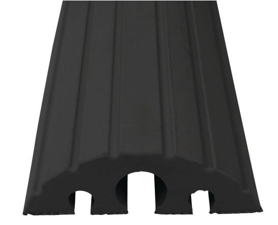 Schlauch- u.Kabelbrücke L1200xB210xH65mm Vollgummi schwarz