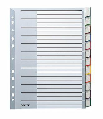 Leitz Register 12750000 DIN A5 12Blatt PP blanko