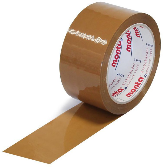 Klebeband Typ 610 Breite 50mm Länge 66m Stärke 48µ PP braun leise MONTA