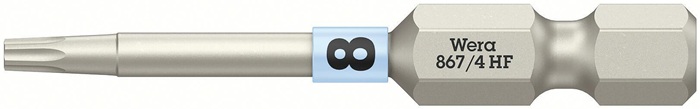 Bit 867 TORX® HF 1/4 Zoll TX 8 L.50mm m.Farbleitsystem WERA