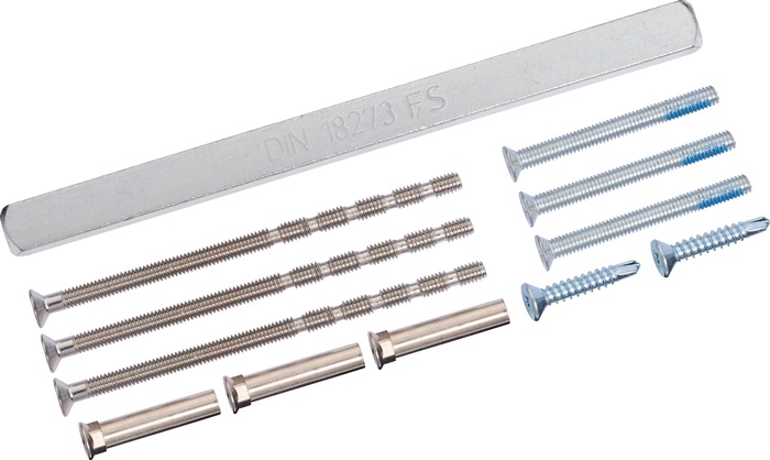 Bef-set.NW-400-60 3xM4 inkl.Hülse,2x3,9x22 4-KT.9mm TECWERK