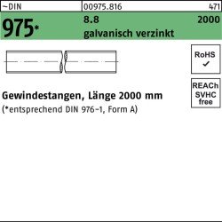 Gewindestange DIN 975 M42x 2000mm 8.8 galv.verz. 1 Stück