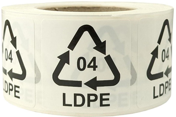 Etiketten f.Italien Maße 35x35mm Haftfolie weiß selbstklebend Aufdruck 04 LDPE
