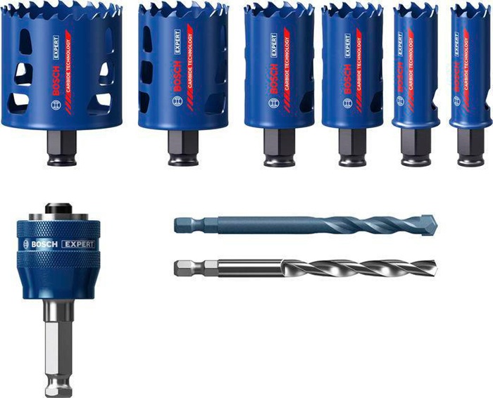 Lochsägen-Set EXPERT Multi Material 22/25/35/40/51/68mm