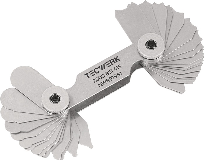 Radienschablone 1,0-7mm Bl.17 St.TECWERK