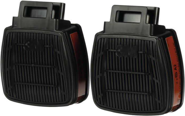 Gasfilter A2 EN14387 EN 14387 A2 f.Ser.Secure Click 2 Stück/Beutel 3M
