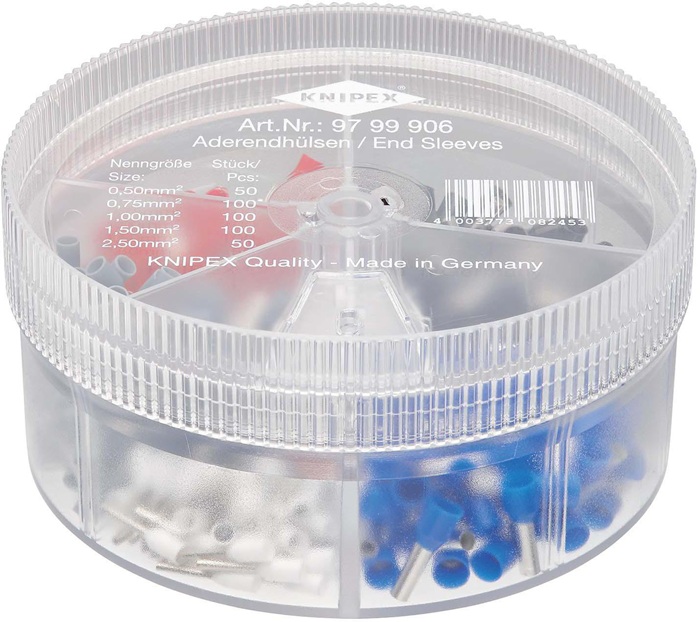 Aderendhülsenbox 400-tlg.0,5-2,5mm² Ku.-Box KNIPEX