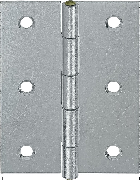 Scharnier H.40mm B.32mm S.0,9mm STA blau verz.gerollt,halbbreit VORMANN