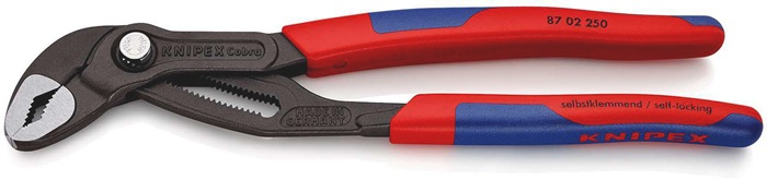 Wasserpumpenzange Cobra® L.250mm Spann-W.46mm pol.Mehrkomp.-Hülle KNIPEX