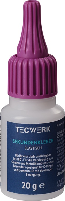 Sekundenkleber elastisch 20g farblos Flasche TECWERK