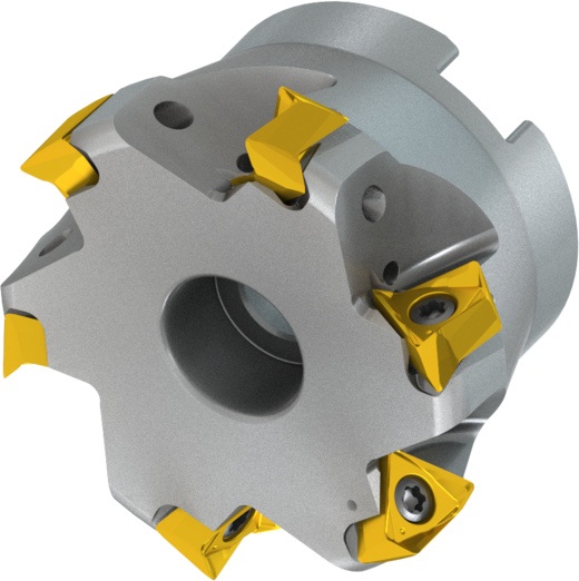 Schulterfräser ISO 63A06R-S90TN16-C D.22mm Rechtslauf Schneid-D.63mm
