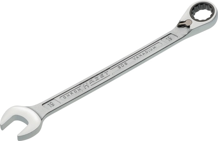 Maulringratschenschlüssel 606 SW 19mm L.268,3mm umschaltbar,Rings.15Grad HAZET