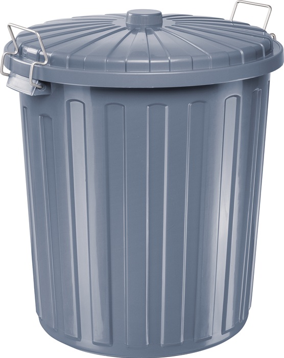 Abfalltonne H570xB490xTmm 55l grau HELIT