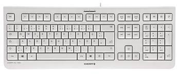 Cherry Tastatur KC1000 JK-0800DE-0 USB Flüsteranschlag weiß/grau