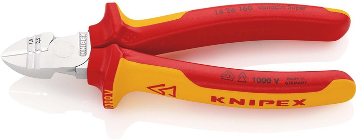 Abisolierseitenschneider L.160mm VDE Mehrkomp.-Hüllen VDE KNIPEX