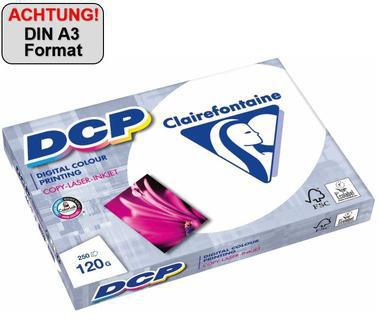 Clairefontaine Farblaserpapier DCP 1845C DIN A3 120g ws 250 Bl./Pack.