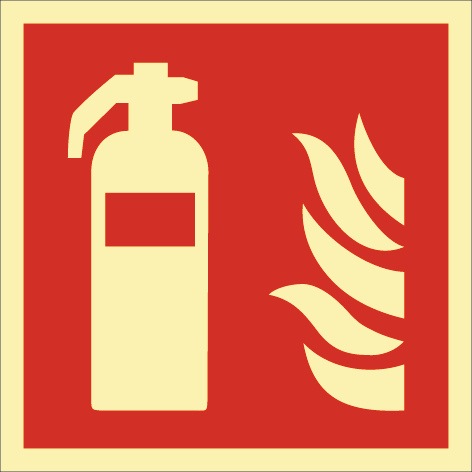 Brandschutzzeichen DIN EN ISO 7010 L148xB148mm Feuerlöscher Ku.