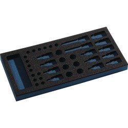 Werkzeugmodul Leereinlage 1/3-Modul 2000 871 250 46-tlg.TECWERK